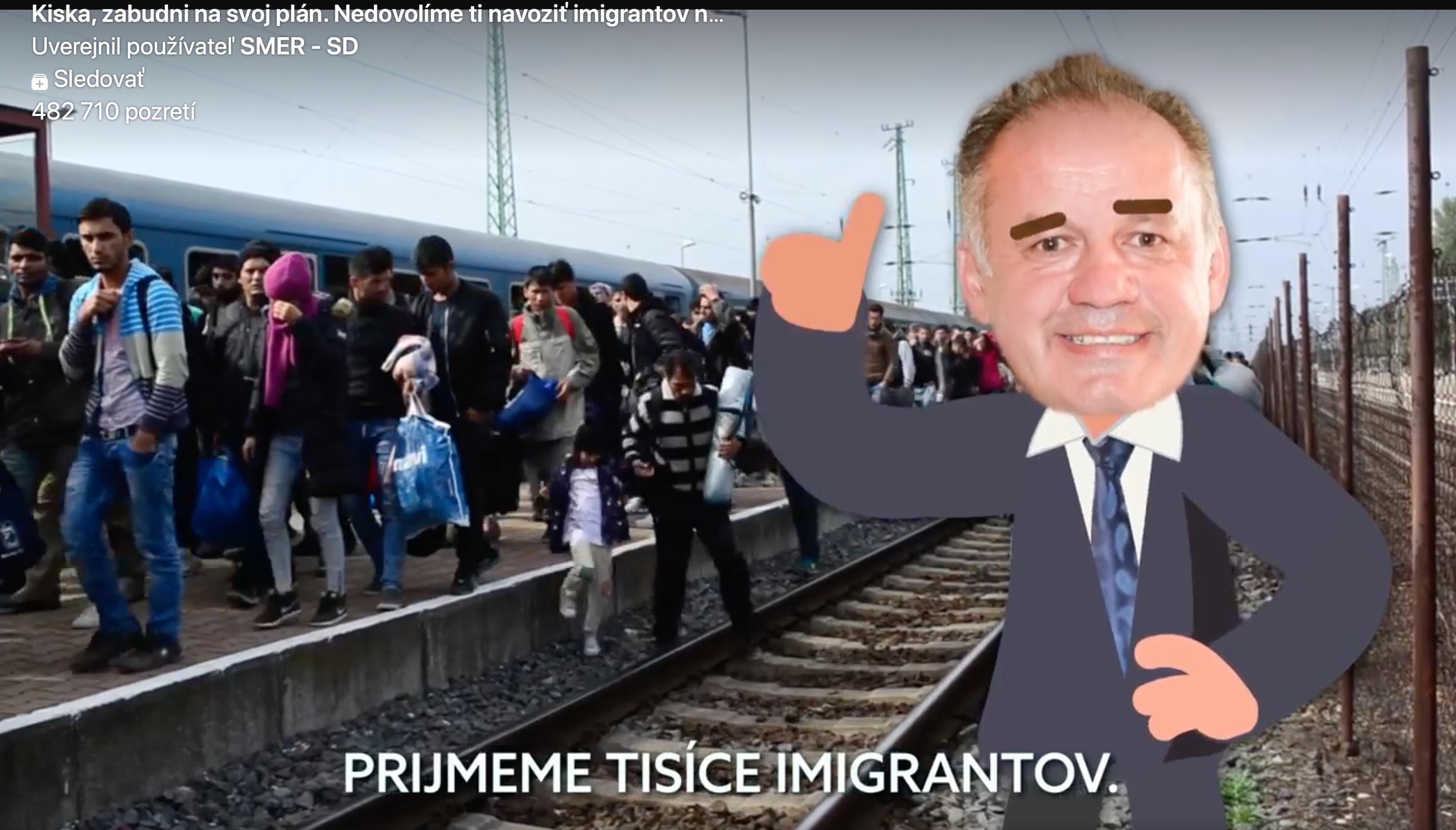 Smer straší migrantmi. Kiska vraj chce na Slovensko priviesť tisíce imigrantov